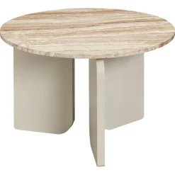 Kwantum Bijzettafel Brez Marmer Taupe ø 60x38 Cm