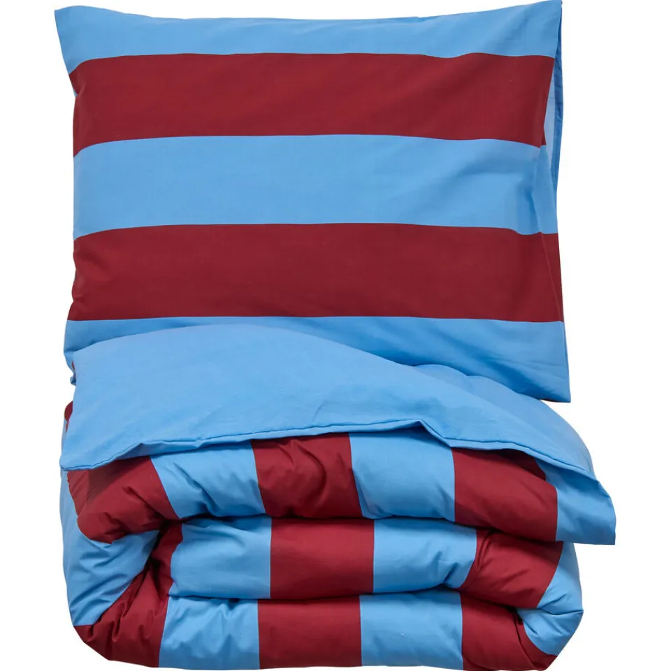 Kwantum Dekbedovertrek Ezra - Blauw/rood 140x220 Cm