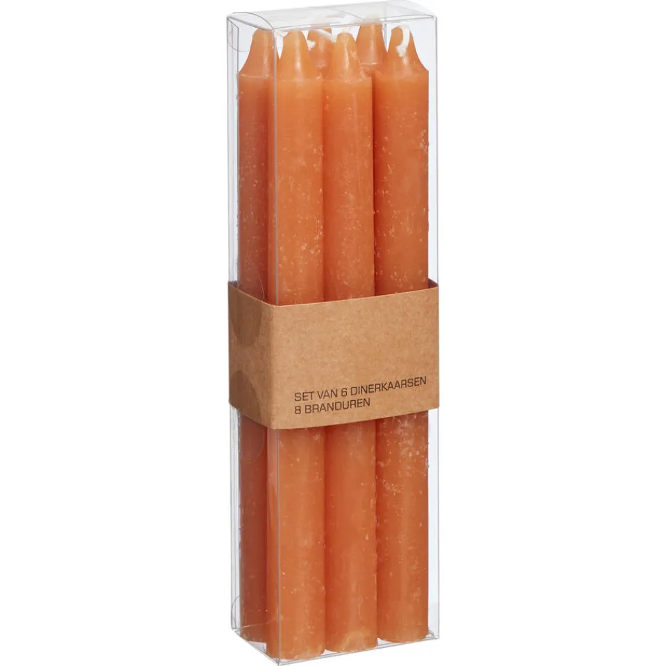 Kwantum Dinerkaars oranje 6 Stuks