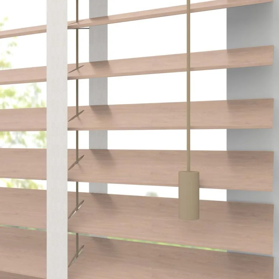 Kwantum Fenstr Bamboe Jaloezie Wietze Beige 50mm