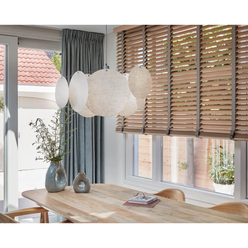 Kwantum Fenstr Bamboe Jaloezie Wietze Beige 50mm