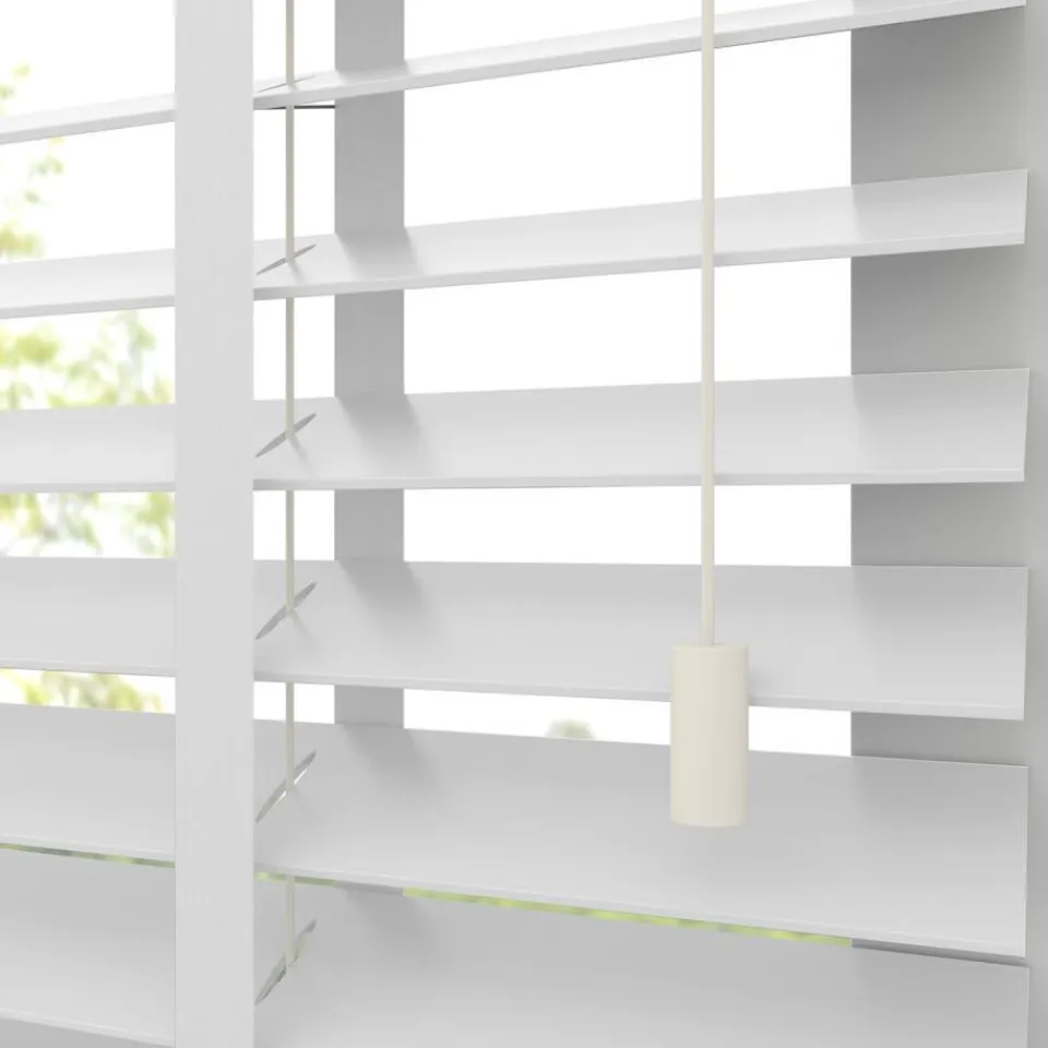 Kwantum Fenstr Houten Jaloezie Hein Off-White 50mm