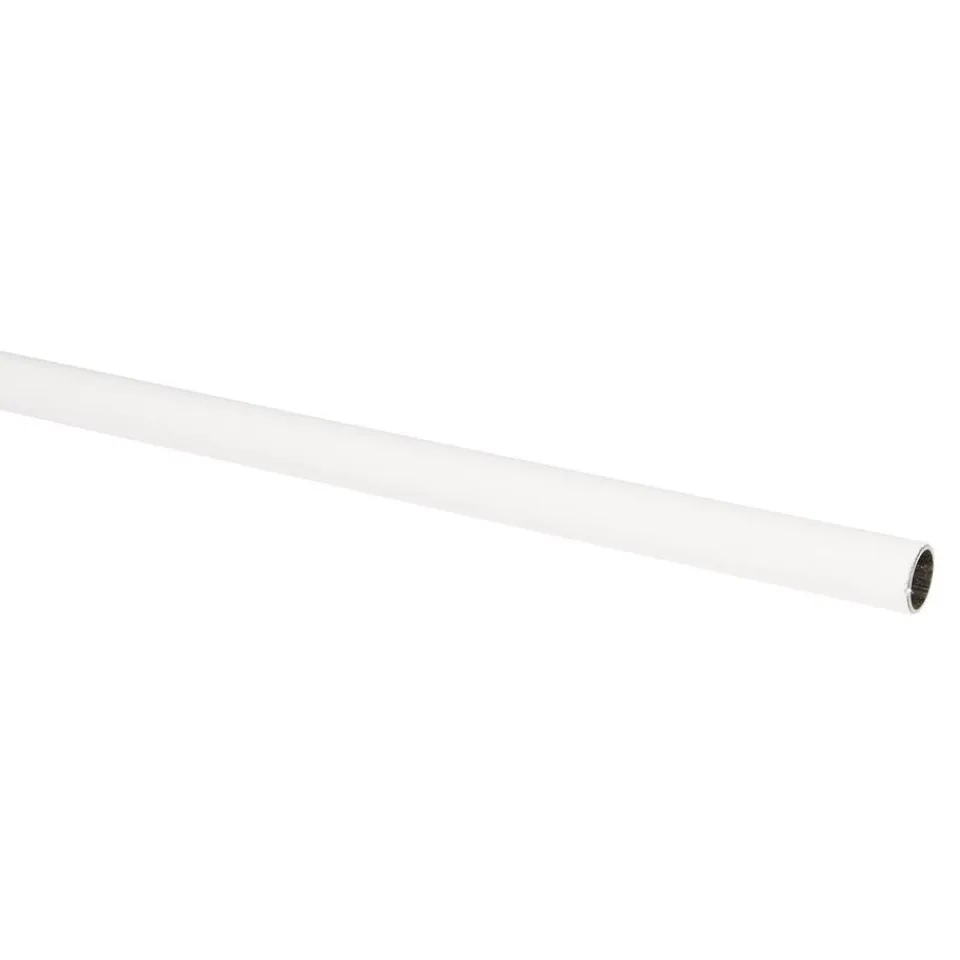 Kwantum Gordijnroede 100 Cm Wit Kunststof - Ø13mm