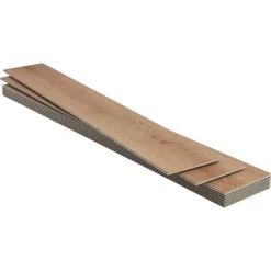Kwantum 2in1 Klik PVC Jiggs Eiken Met Geïntegreerde Ondervloer
