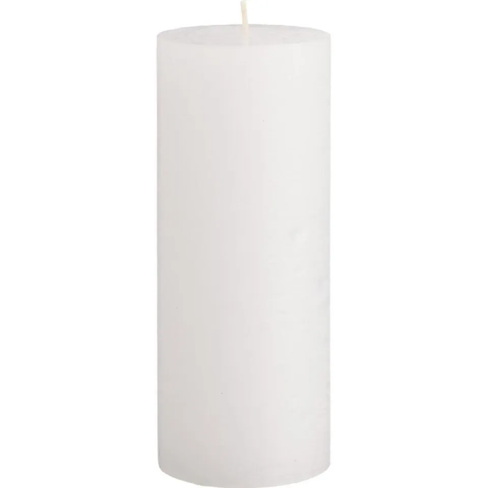 Kwantum Kaars Rustiek Wit 7x17 Cm