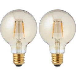 Kwantum Led Lamp Goud 2 Stuks 80 Mm