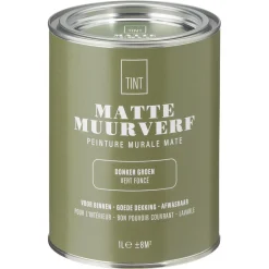 Kwantum Muurverf Mat Donker Groen 1 L