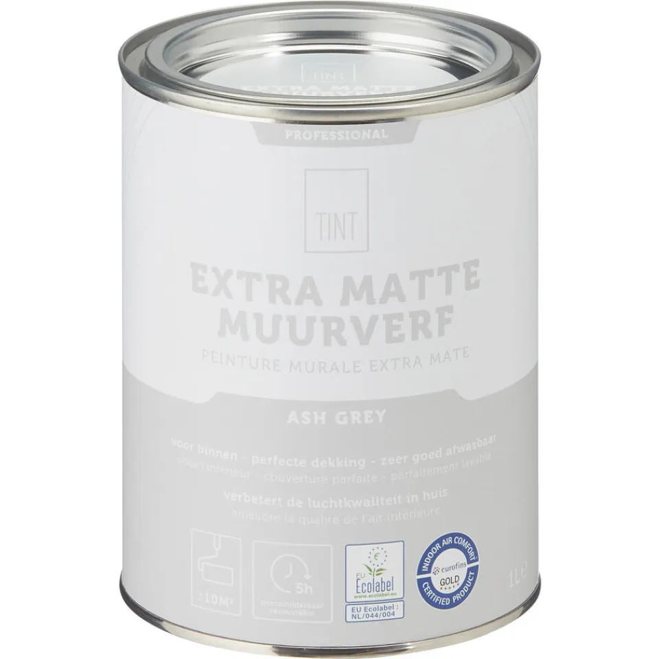 Kwantum Muurverf Professional Ash Grey 1 L