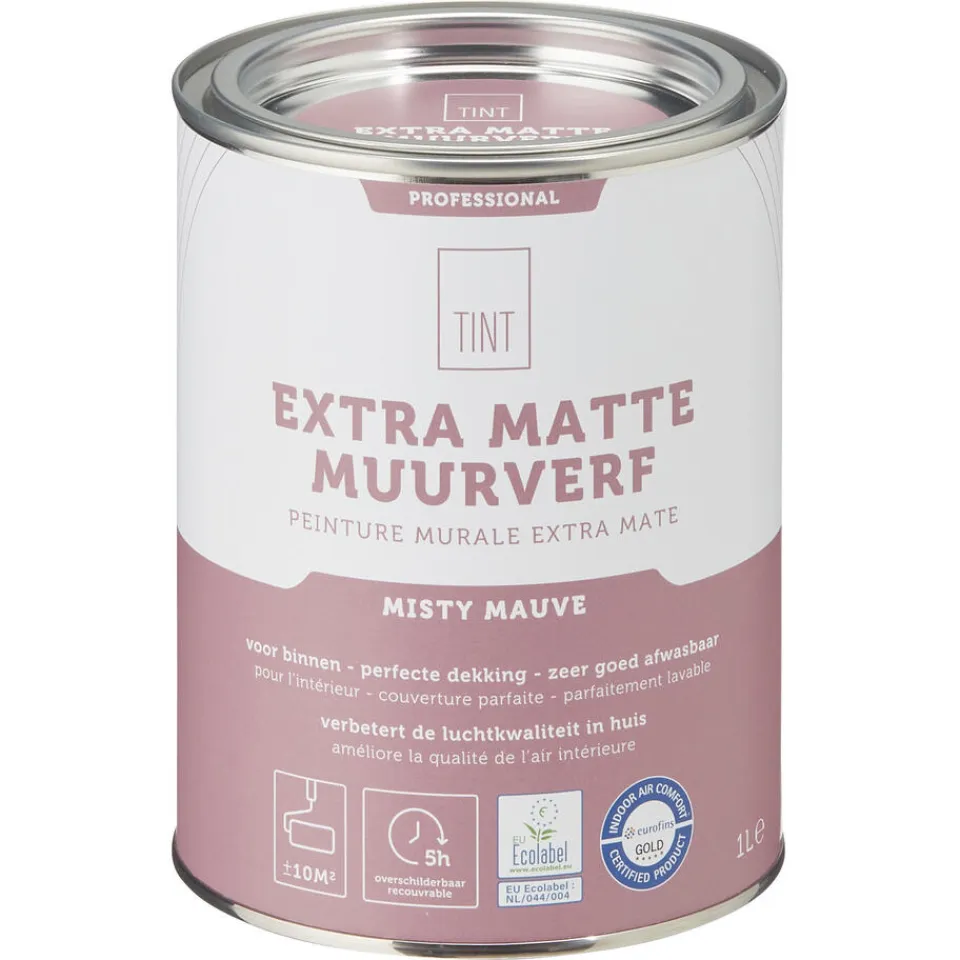 Kwantum Muurverf Professional Misty Mauve 1 L