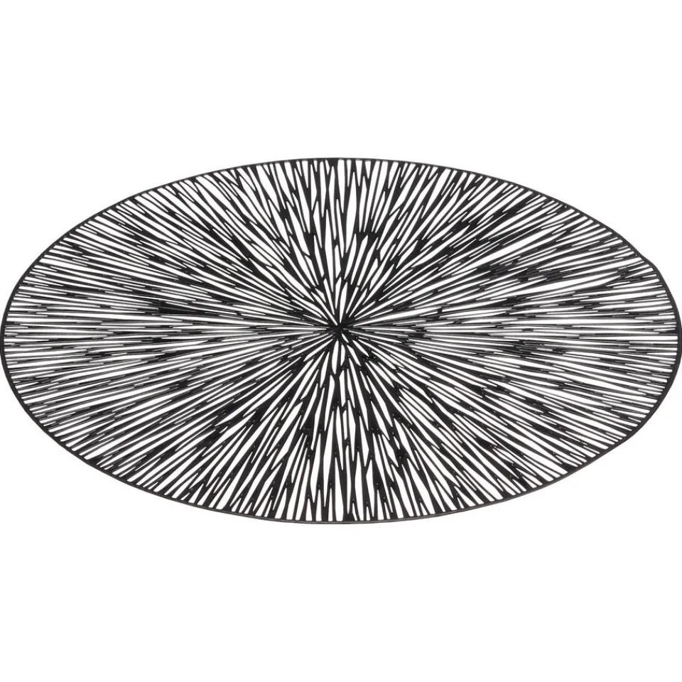 Kwantum Placemat Marsha Zwart ⌀38 Cm