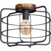 Kwantum Plafondlamp Wood Zwart