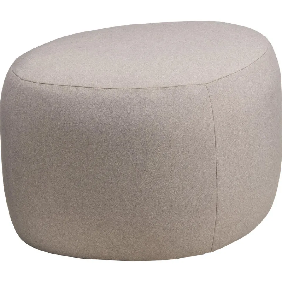 Kwantum Poef Kiezel Taupe L