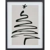 Kwantum Poster Kerst Wit/Zwart