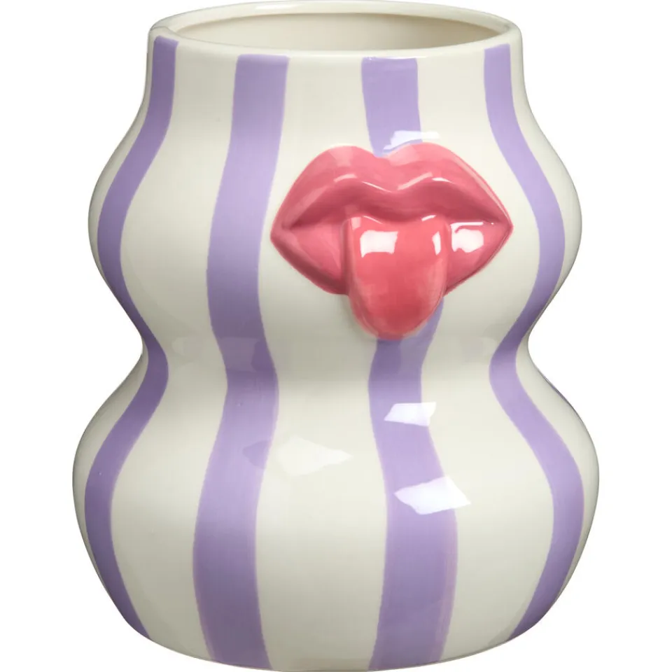 Kwantum Vaas Lip Gestreept