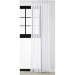 Kwantum Vitrage Viola Wit 150 Cm