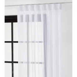 Kwantum Vitrage Viola Wit 150 Cm