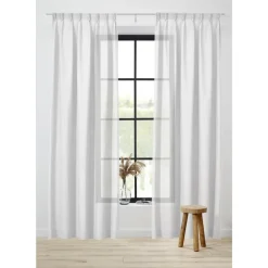 Kwantum Vitrage Violet Wit 150 Cm