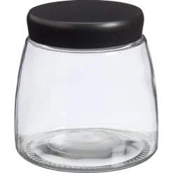 Kwantum Voorraadpot Glas Zwart - 12,5 Cm 13 Cm
